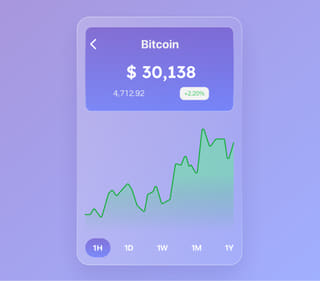 Klar Vinstelse kryptohandelsplattform med livedata i översiksvy